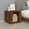Image de vidaXL Table de chevet Chêne marron 41x40x36 cm Bois d'ingénierie816551