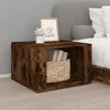 Image de vidaXL Table de chevet Chêne fumé 57x55x36 cm Bois d'ingénierie816557