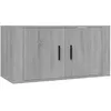 Image de vidaXL Meuble TV mural Sonoma gris 80x34,5x40 cm