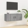Image de vidaXL Meuble TV mural Sonoma gris 100x34,5x40 cm