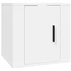 Image de vidaXL Meuble TV mural Blanc 40x34,5x40 cm