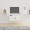 Image de vidaXL Meubles TV muraux 2 pcs Blanc 40x34,5x40 cm