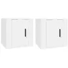 Image de vidaXL Meubles TV muraux 2 pcs Blanc 40x34,5x40 cm