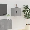 Image de vidaXL Meuble TV mural Sonoma gris 40x34,5x40 cm816652