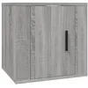 Image de vidaXL Meuble TV mural Sonoma gris 40x34,5x40 cm