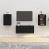 Image de vidaXL Meubles TV muraux 2 pcs Noir 40x34,5x60 cm816659