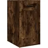 Image de vidaXL Vidaxl Armoire De Bureau Chêne Fumé 40x49x75 Cm Bois D'ingénierie