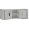 Image de vidaXL Vidaxl Meuble Tv Gris Béton 100x31,5x35 Cm Bois D'ingénierie