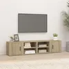Image de vidaXL Meubles TV 2 pcs Chêne sonoma 80x31,5x36 cm Bois d'ingénierie819443