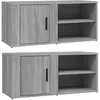 Image de vidaXL Meubles TV 2 pcs Sonoma gris 80x31,5x36 cm Bois d'ingÃ©nierie