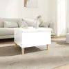 Image de vidaXL Table d'appoint Blanc brillant 50x46x35 cm Bois d'ingénierie