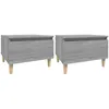 Image de vidaXL Vidaxl Tables D'appoint 2 Pcs Sonoma Gris 50x46x35 Cm Bois Ingénierie