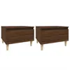 Image de vidaXL Vidaxl Tables D'appoint 2 Pcs Chêne Marron 50x46x35 Cm Bois Ingénierie