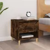 Image de vidaXL Table de chevet Chêne fumé 50x46x50 cm Bois d'ingénierie819542