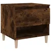 Image de vidaXL Table de chevet ChÃªne fumÃ© 50x46x50 cm Bois d'ingÃ©nierie