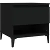 Image de vidaXL vidaXL Table d'appoint Noir 50x46x50 cm Bois d'ingénierie