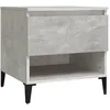 Image de vidaXL Vidaxl Table D'appoint Gris Béton 50x46x50 Cm Bois D'ingénierie