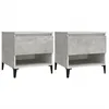 Image de vidaXL Vidaxl Tables D'appoint 2 Pcs Gris Béton 50x46x50 Cm Bois D'ingénierie