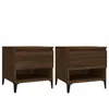 Image de vidaXL Tables d'appoint 2 pcs ChÃªne marron 50x46x50 cm Bois ingÃ©nierie