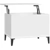 Image de vidaXL Vidaxl Table Basse Blanc 60x44,5x45 Cm Bois D'ingénierie