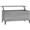 Image de vidaXL Table basse Sonoma gris 90x44,5x45 cm Bois d'ingÃ©nierie