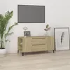 Image de vidaXL Meuble TV Chêne sonoma 102x44,5x50 cm Bois d'ingénierie819607