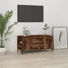 Image de vidaXL Meuble TV Chêne fumé 102x44,5x50 cm Bois d'ingénierie819609