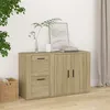 Image de vidaXL Buffet Chêne sonoma 100x33x59,5 cm Bois d'ingénierie