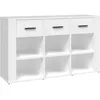 Image de vidaXL Vidaxl Buffet Blanc 100x30x59,5 Cm Bois D'ingénierie