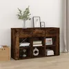 Image de vidaXL Buffet Chêne fumé 100x30x59,5 cm Bois d'ingénierie