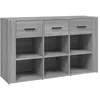 Image de vidaXL Vidaxl Buffet Sonoma Gris 100x30x59,5 Cm Bois D'ingénierie