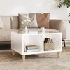 Image de vidaXL Table basse Blanc brillant 60x50x36,5 cm Bois d'ingénierie821030