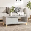 Image de vidaXL Table basse Gris béton 90x50x36,5 cm Bois d'ingénierie821048