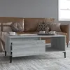 Image de vidaXL Table basse Sonoma gris 90x50x36,5 cm Bois d'ingénierie821058