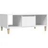 Image de vidaXL Vidaxl Table Basse Blanc 90x50x36,5 Cm Bois D'ingénierie