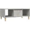 Image de vidaXL Vidaxl Table Basse Gris Béton 90x50x36,5 Cm Bois D'ingénierie