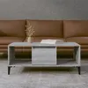 Image de vidaXL Table basse Sonoma gris 90x50x36,5 cm Bois d'ingénierie821074
