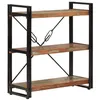 Image de vidaXL Bibliothèque 3 niveaux 77x30x80 cm bois récupération massif/fer351109