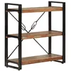 Image de BibliothÃ¨que 3 niveaux 77x30x80 cm bois rÃ©cupÃ©ration massif/fer vidaXL vidaXL