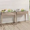 Image de vidaXL Jardinières 2 pcs Acier galvanisé3154236