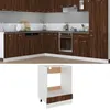 Image de vidaXL Armoire à four Chêne marron 60x46x81,5 cm Bois d'ingénierie