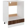 Image de vidaXL Armoire Ã  four Lyon ChÃªne marron 60x46x81,5 cm