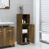 Image de vidaXL Armoire de bain Chêne fumé 30x30x95 cm Bois d'ingénierie825837