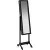 Image de vidaXL Miroir sur pied noir 34x37x146 cm vidaXL vidaXL