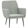 Image de vidaXL Fauteuil Gris clair 62x79x79 cm Velours