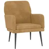 Image de vidaXL Vidaxl Fauteuil Marron 62x79x79 Cm Velours