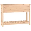 Image de Vidaxl JardiniÃ¨re Avec ÃtagÃ¨re 111,5x34,5x81 Cm Bois Massif De Pin