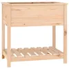 Image de vidaXL Vidaxl Jardinière Avec Étagère 82,5x54x81 Cm Bois Massif De Pin
