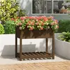 Image de vidaXL Jardinière avec étagère Marron miel 82,5x54x81 cm Bois de pin823783