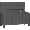 Image de vidaXL Vidaxl Boîte De Rangement De Jardin Gris 108x42,5x54 Cm Bois De Pin